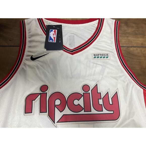 Nike Portland Trail Blazers #0 Damian Lillard Swingman Rip City Size 48 Jersey - Picture 4 of 11